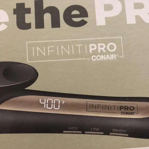 CONAIR • InfinitiPro Be the Pro Tourmaline Ceramic Curling Iron Gold & Black - Picture 12 of 16